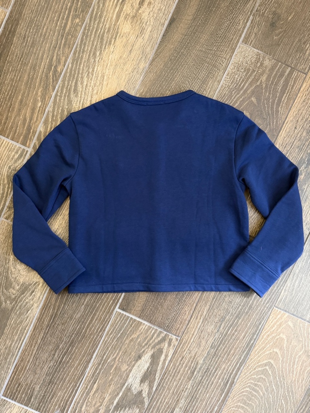 J.Crew Girls’ Navy French Terry Lady Jacket/Sailor White Pull-On Terry Short—6 - Picture 6 of 12
